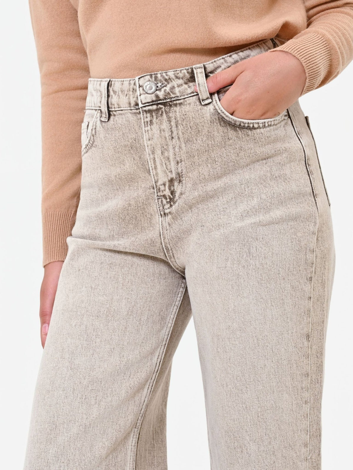 Rinascimento - Jeans ampi a vita alta (Giorgia Palmas X Rinascimento) - Donna - World Fashion