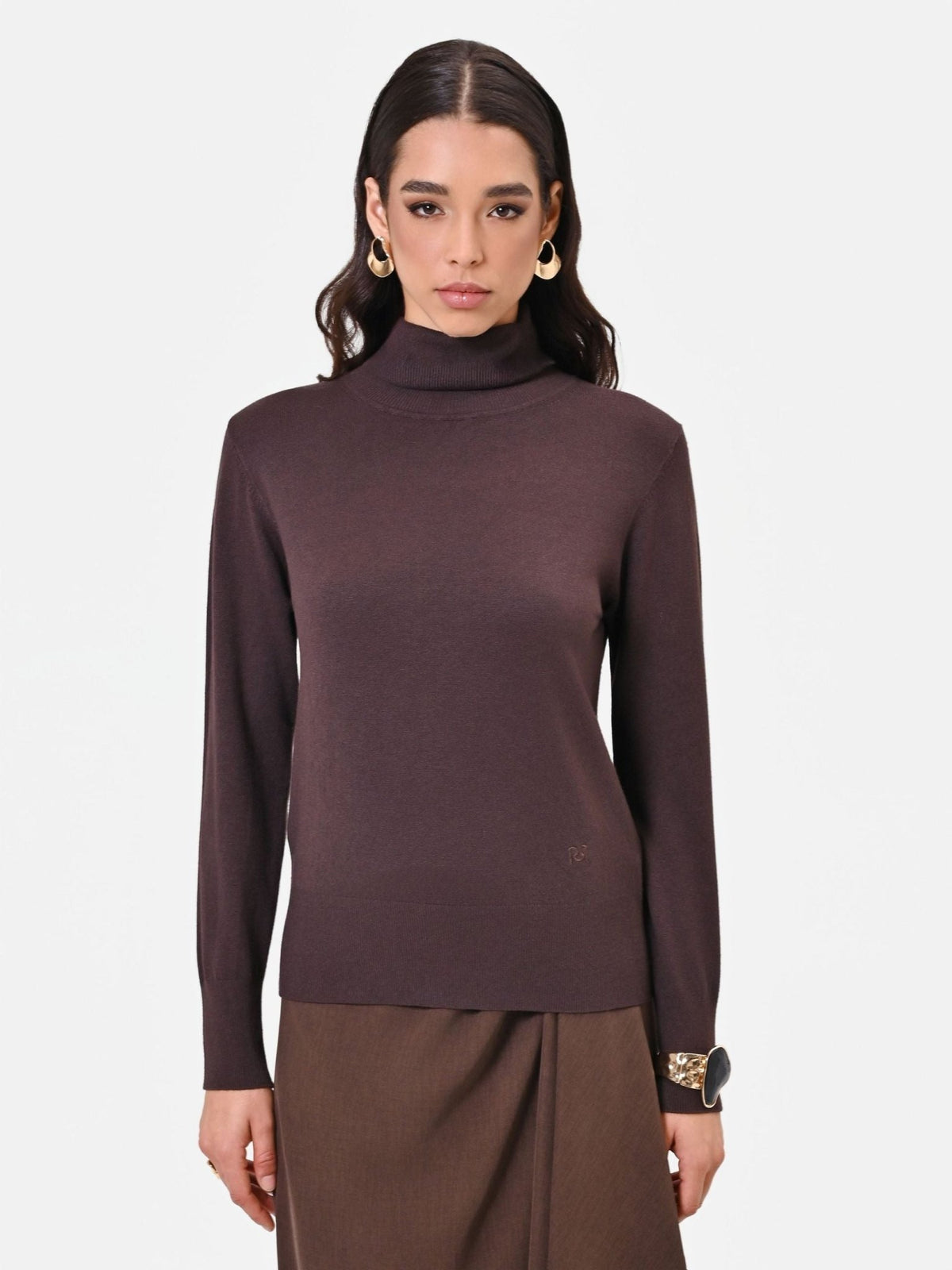 Rinascimento - Maglia dolcevita in misto viscosa - Donna - World Fashion