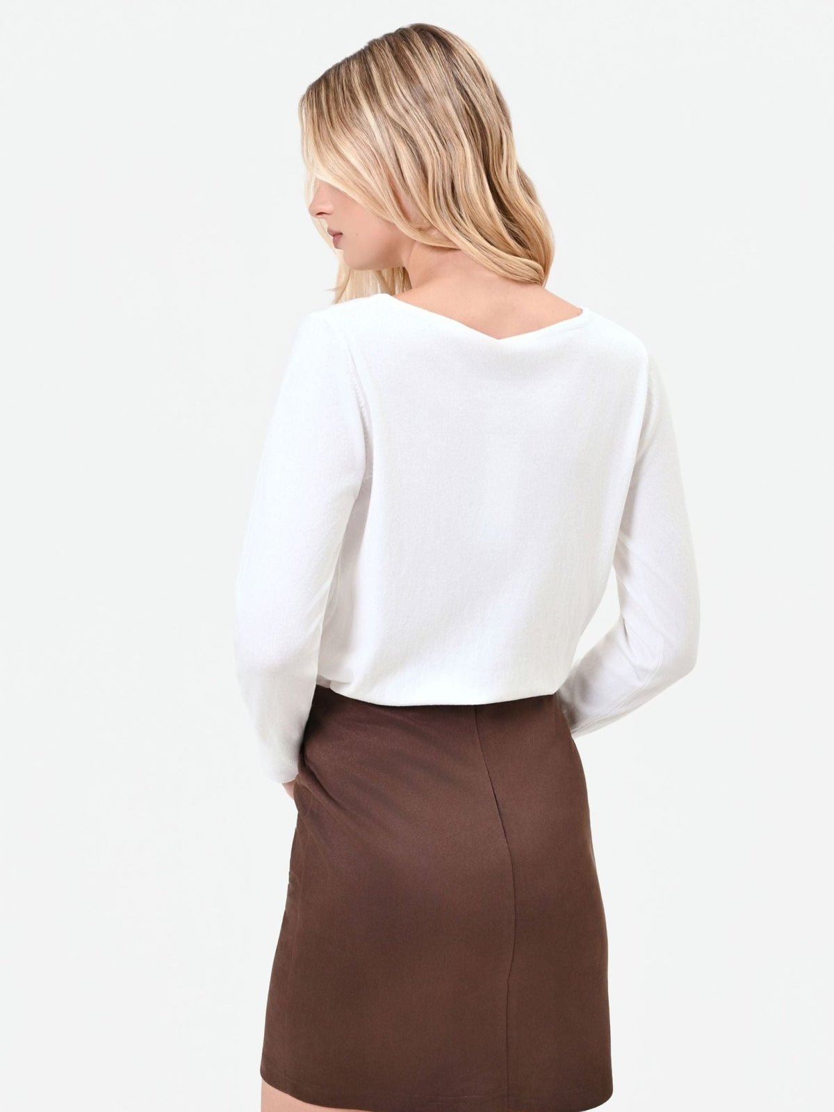 Rinascimento - Maglia scollo a barca in misto viscosa - Donna - World Fashion