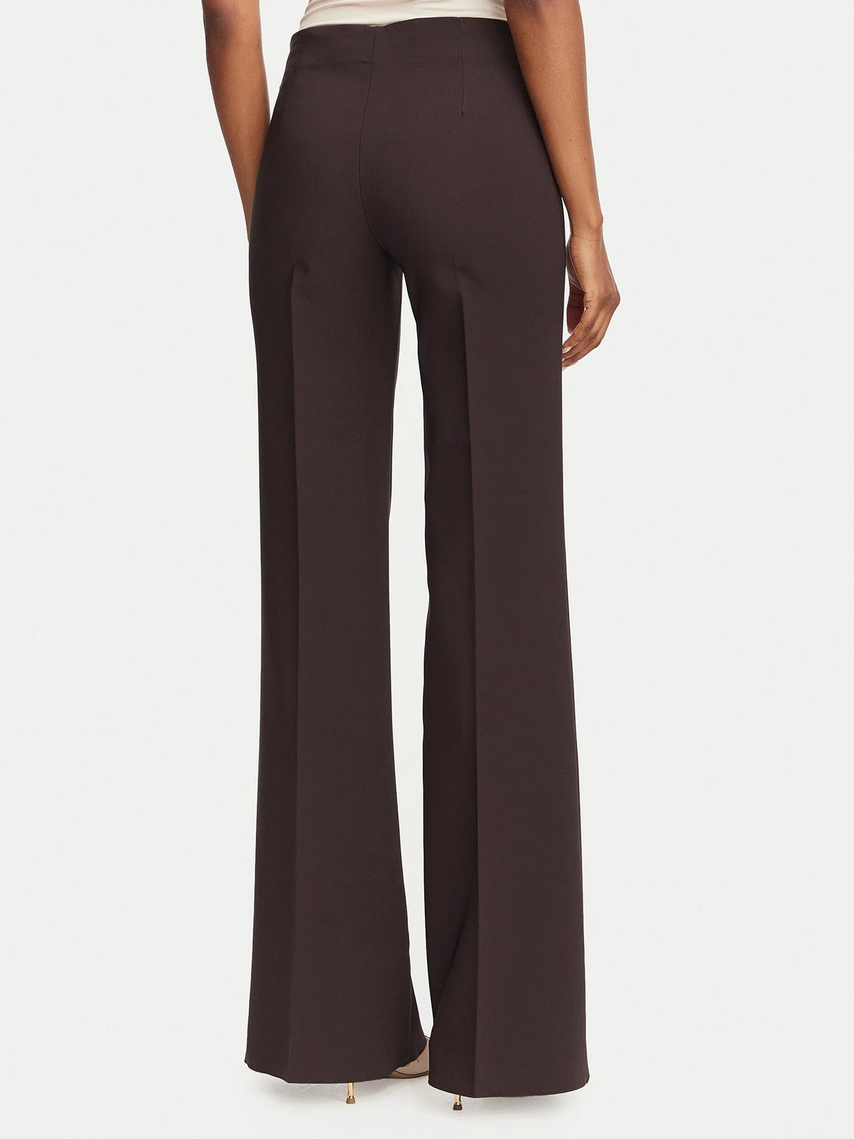 Rinascimento - Pantalone a palazzo in tessuto tecnico vita alta - Donna - World Fashion