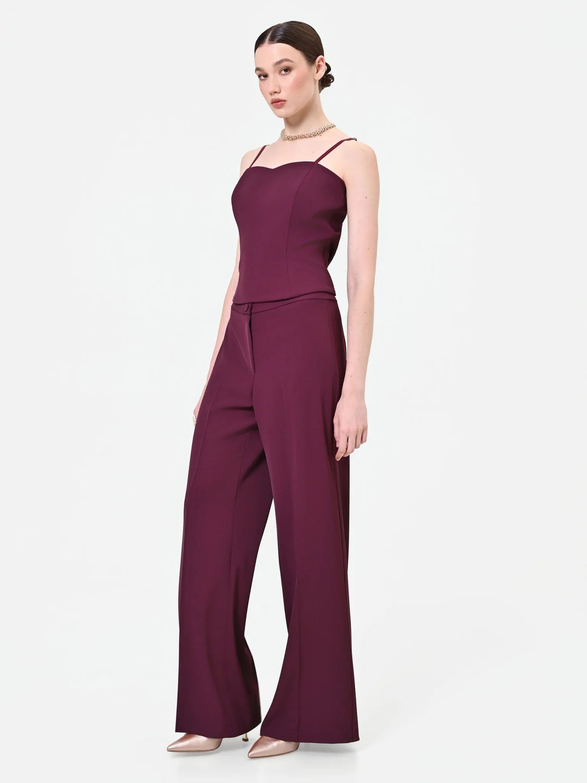 Rinascimento - Pantalone Palazzo In Cadi - Donna - World Fashion