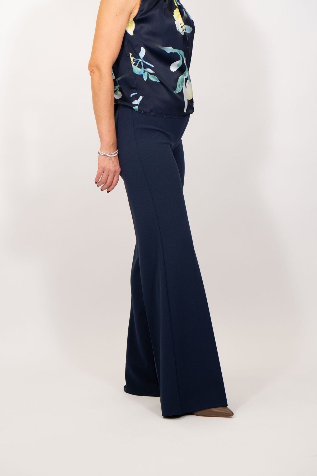 Rinascimento - Pantalone palazzo in crepe - Donna - World Fashion