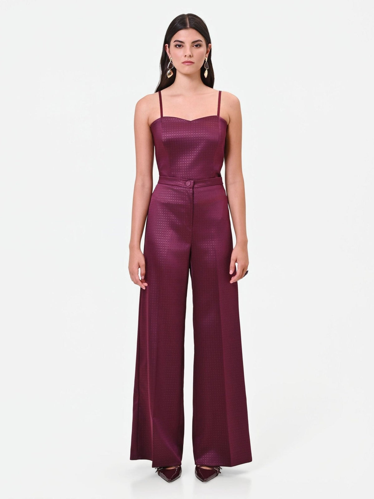 Rinascimento - Pantalone palazzo in raso - Donna - World Fashion