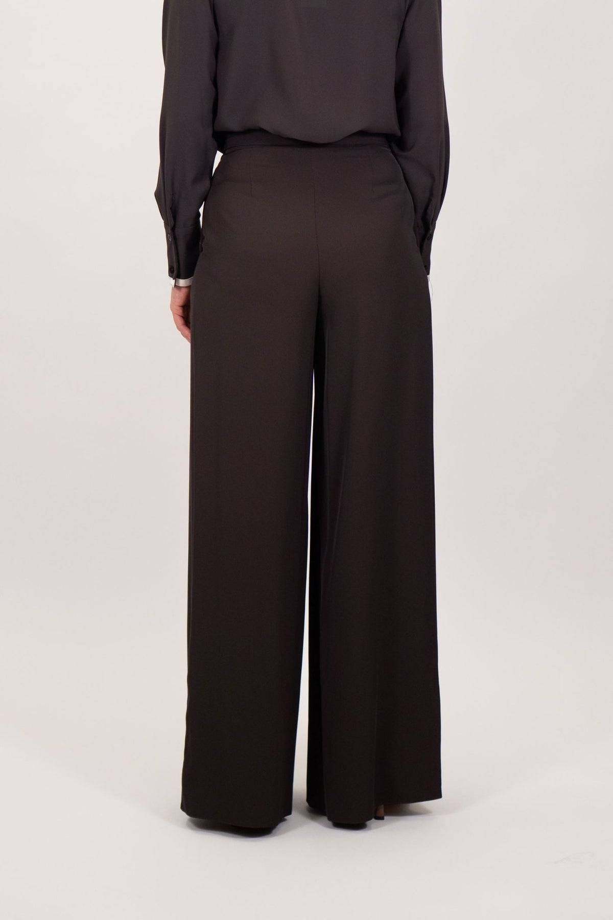 Rinascimento - Pantaloni a palazzo in tessuto cadì - Donna - World Fashion