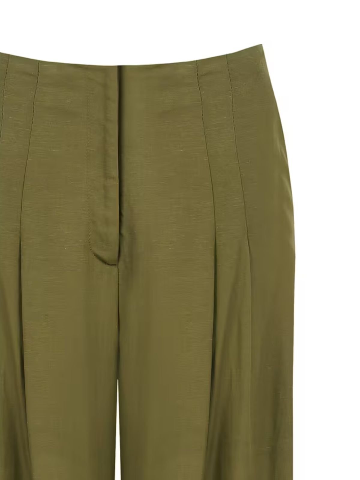 Rinascimento - Pantaloni Palazzo In Misto Viscosa E Lino Con Doppia Pinces E Tasche - Donna - World Fashion