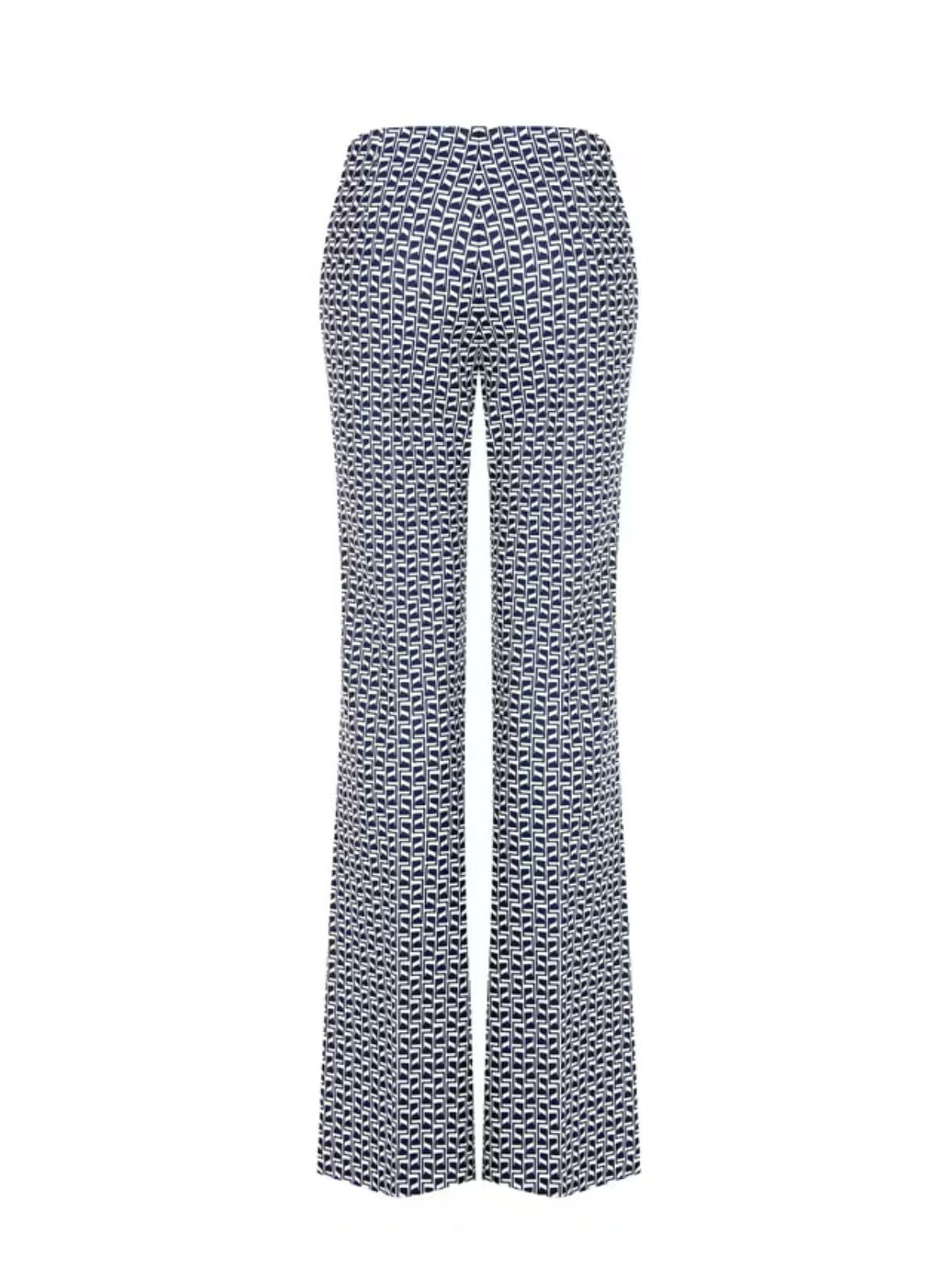 Rinascimento - Pantaloni Palazzo In Scuba Crepe Stampato - Donna - World Fashion