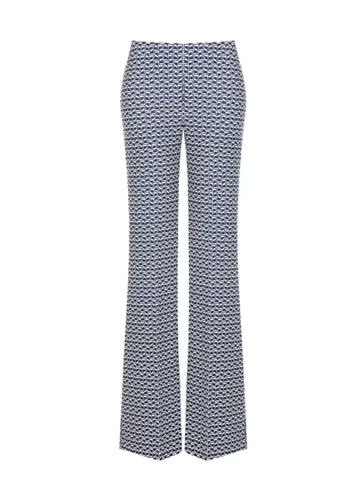 Rinascimento - Pantaloni Palazzo In Scuba Crepe Stampato - Donna - World Fashion