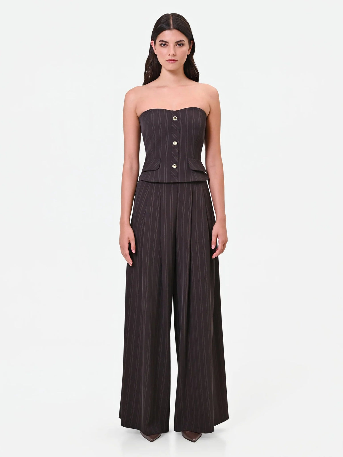 Rinascimento - Top bustier gessato (Giorgia Palmas X Rinascimento) - Donna - World Fashion