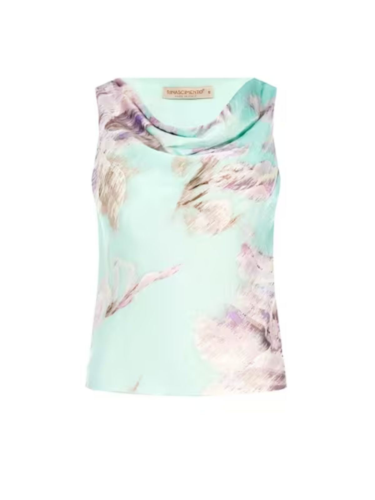 Rinascimento - Top In Georgette Stampata - Donna - World Fashion