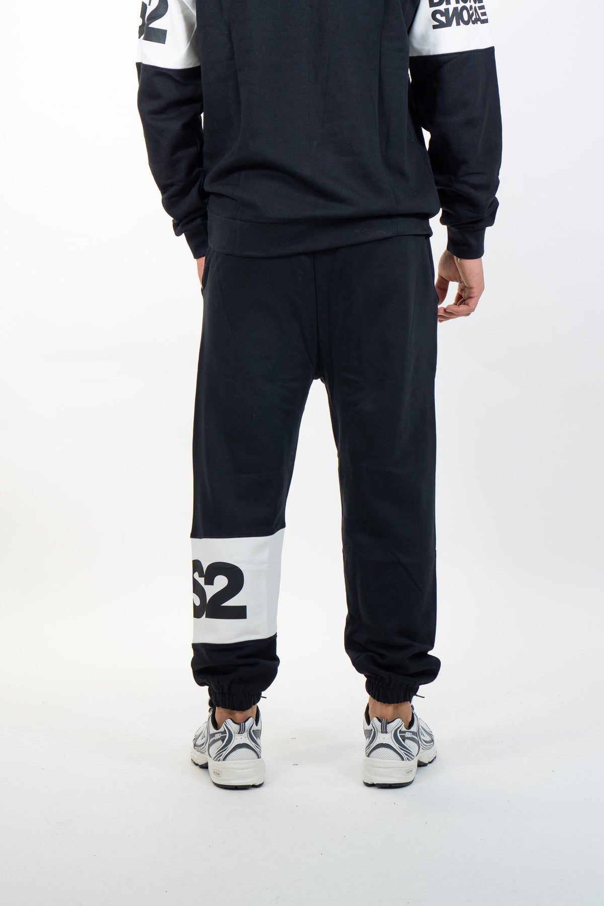 Ds2 - Pantalone tuta con fascia logo - Uomo