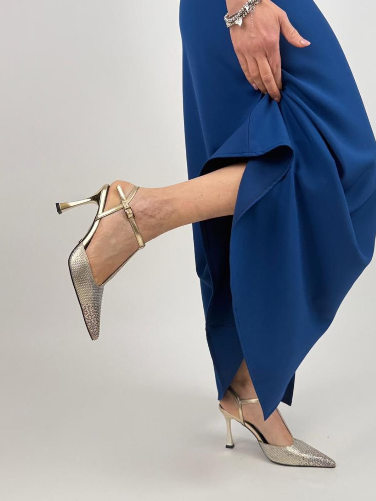 Slingback con Strass Donna - 4US Paciotti - World Fashion