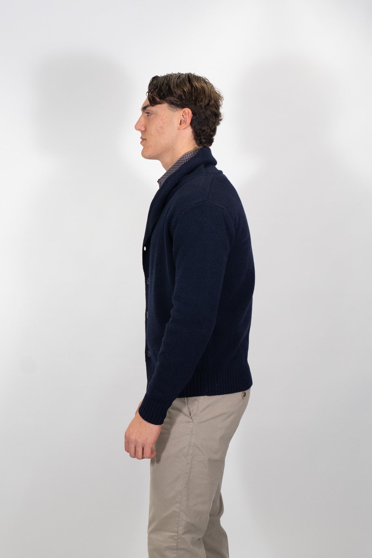 Sporting Mare - Cardigan con Bottoni Uomo e Collo Sciallato - Uomo - World Fashion