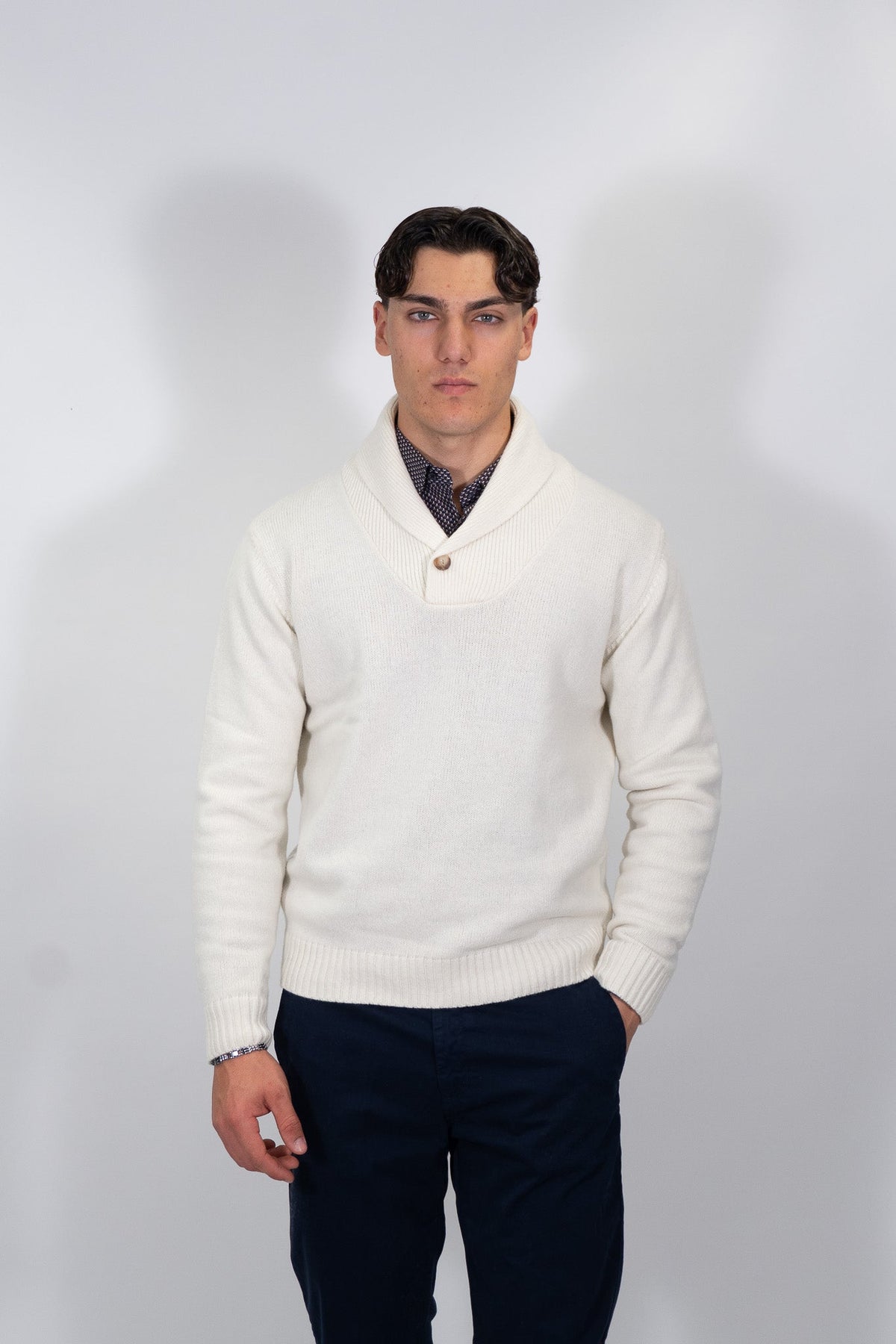 Sporting Mare - Maglia collo sciallato - Uomo - World Fashion