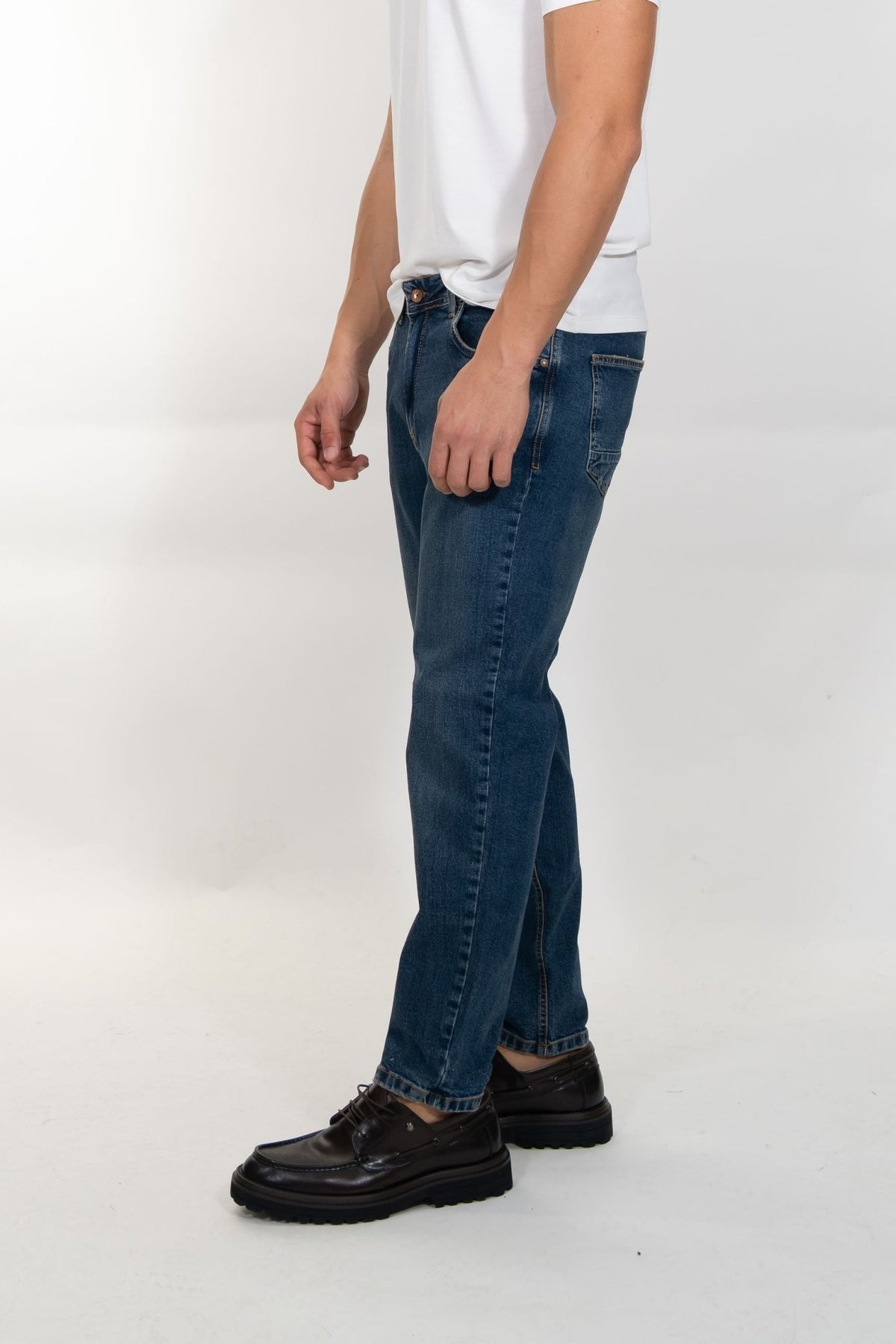 Squad2 - Jeans regular tapered fit blu medio washed - Uomo - World Fashion