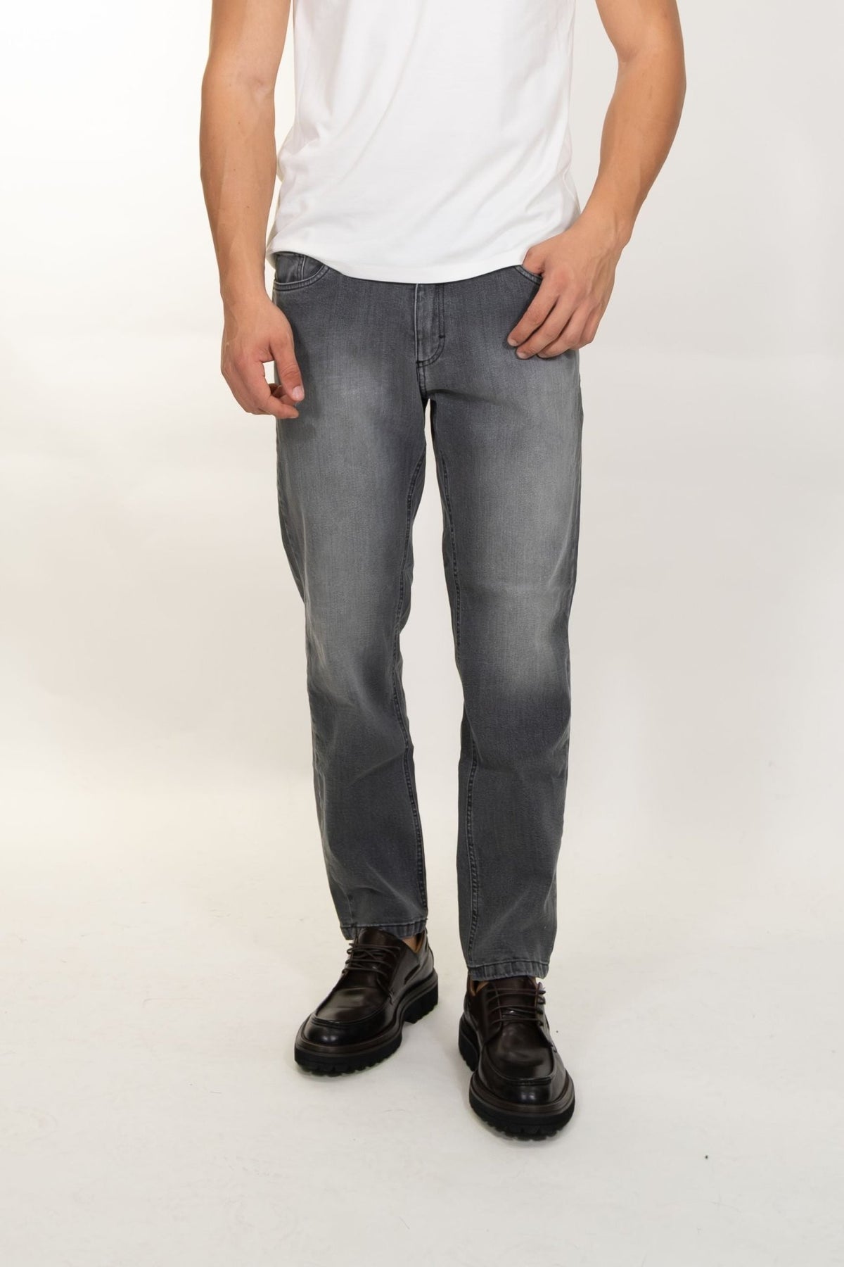 Squad2 - Jeans regular tapered grigio sfumato - Uomo - World Fashion
