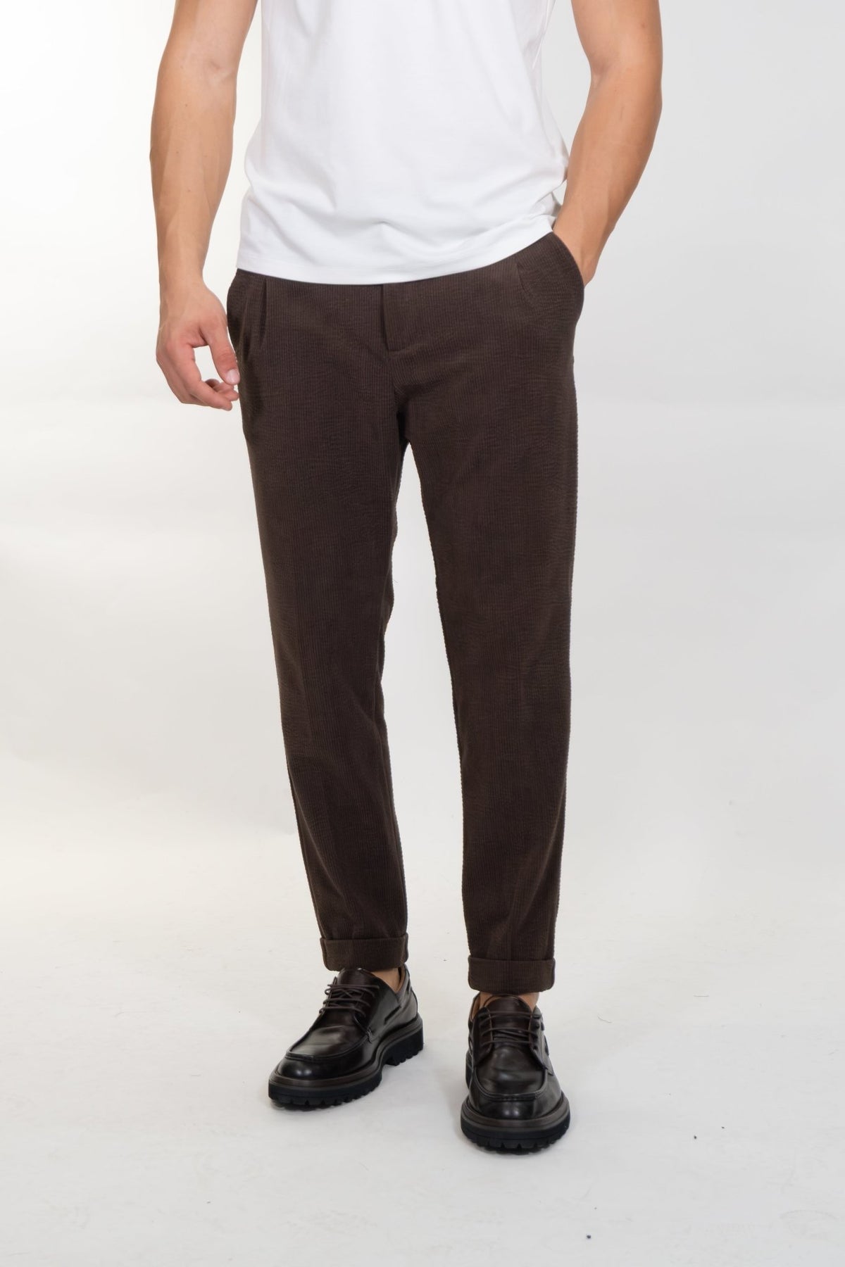Squad2 - Pantalone in velluto a coste sottili - Uomo - World Fashion