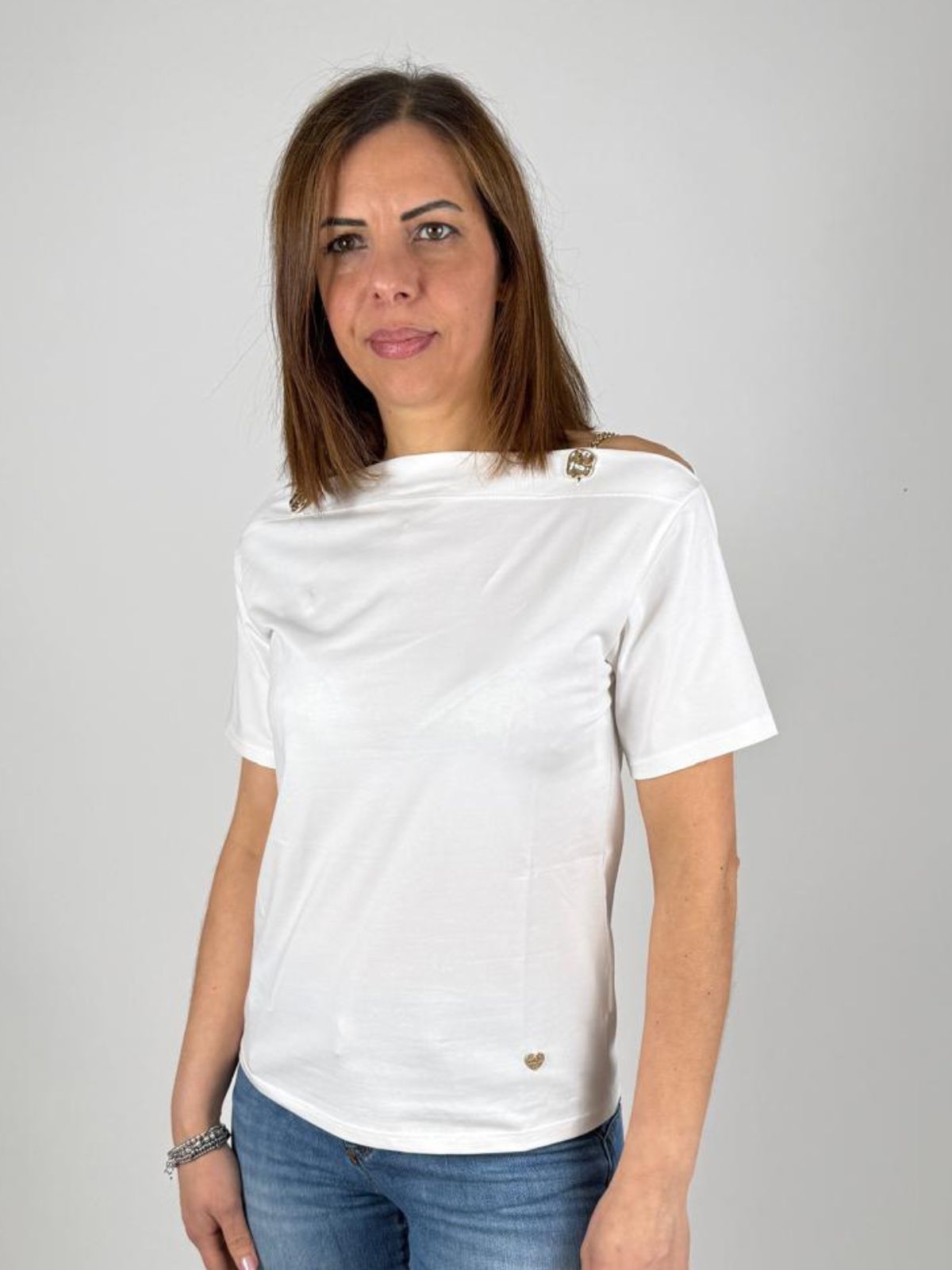 T-Shirt Barca Spalline Catena Donna - Lolita - World Fashion