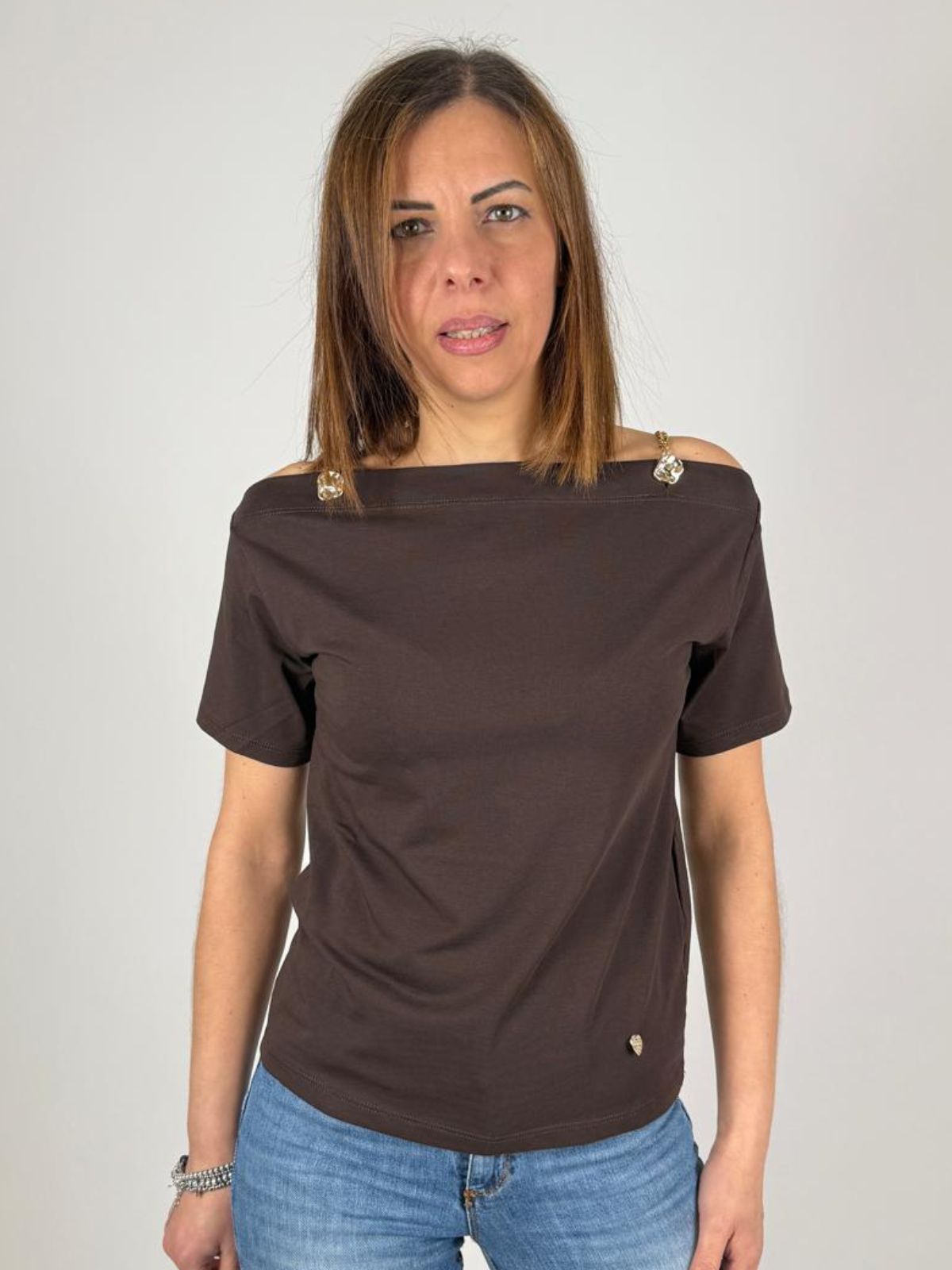 T-Shirt Barca Spalline Catena Donna - Lolita - World Fashion