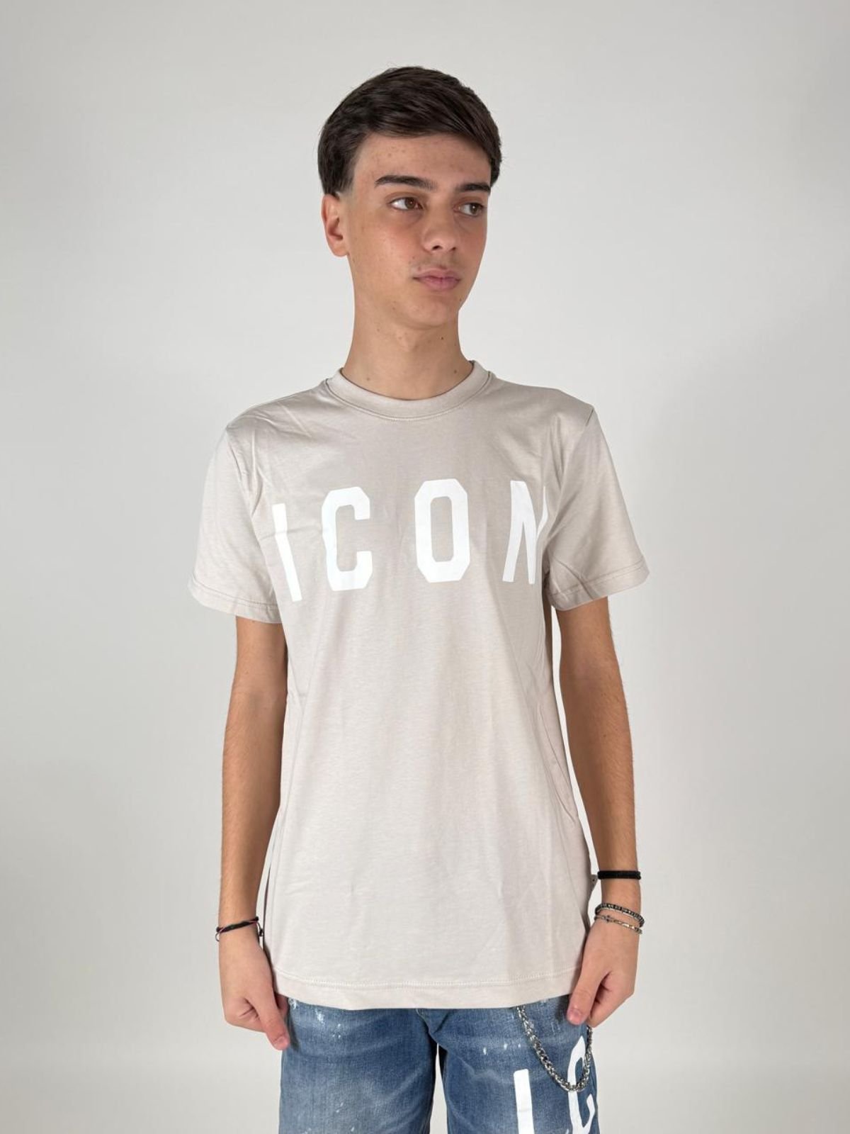 T-Shirt Basica Logo Grande Uomo - Icon - World Fashion