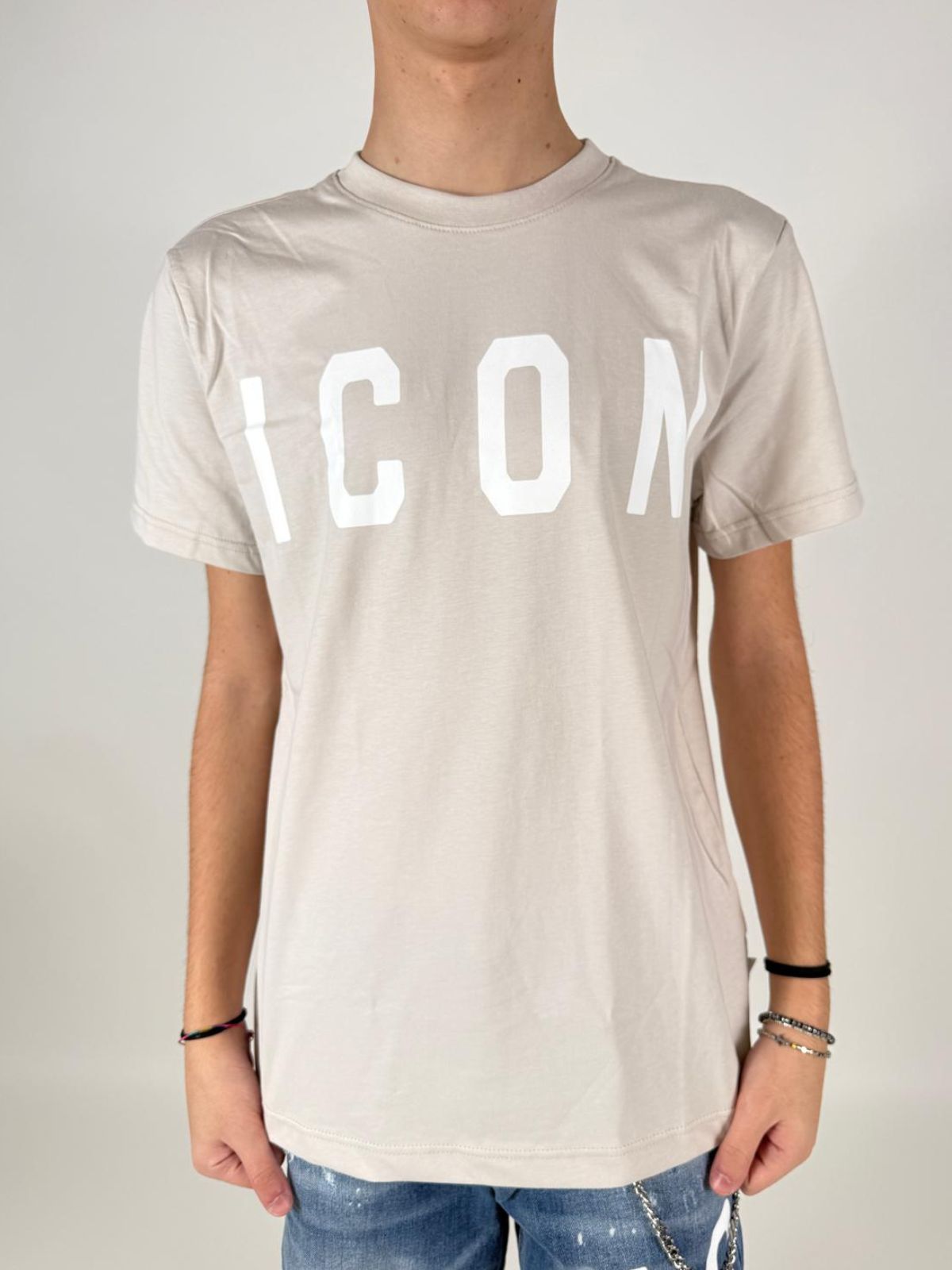 T-Shirt Basica Logo Grande Uomo - Icon - World Fashion