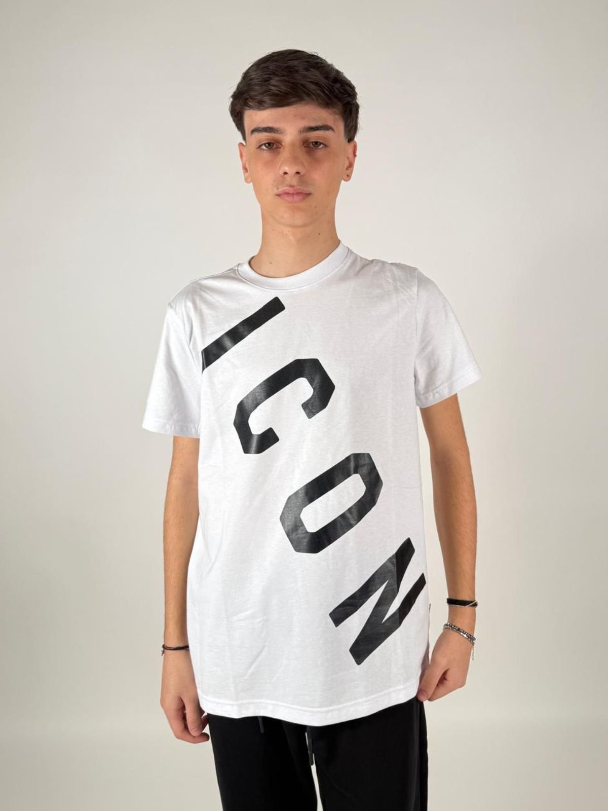 T-Shirt Basica Logo Trasversale Uomo - Icon - World Fashion