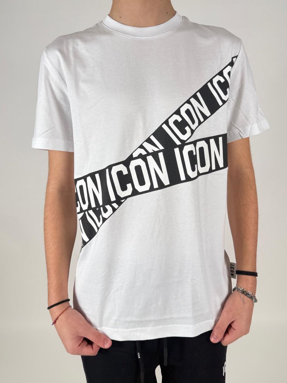 T-Shirt C/Bande Stampate Uomo - Icon - World Fashion