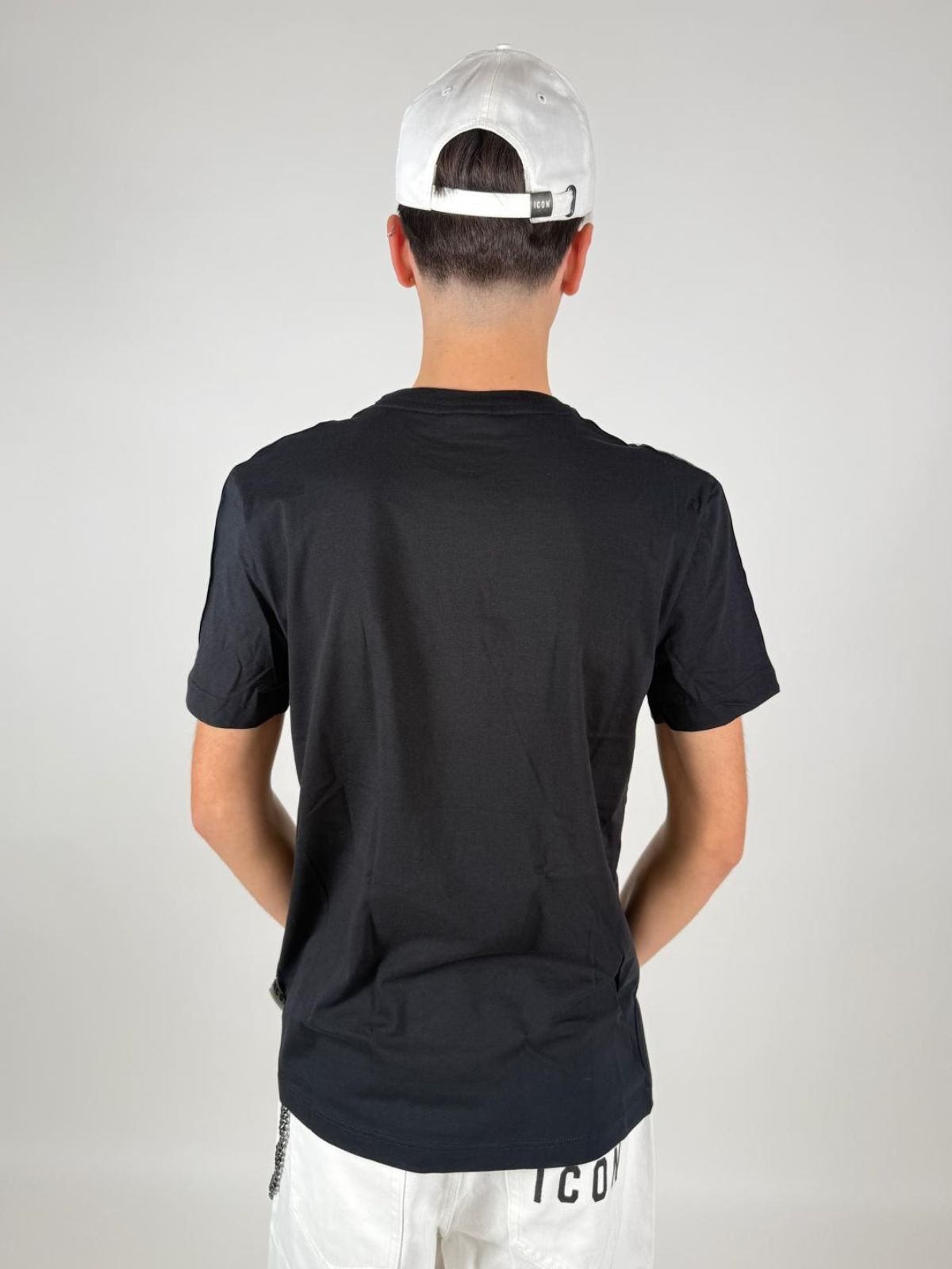 T-Shirt C/Logo C/Bande Uomo - Icon - World Fashion