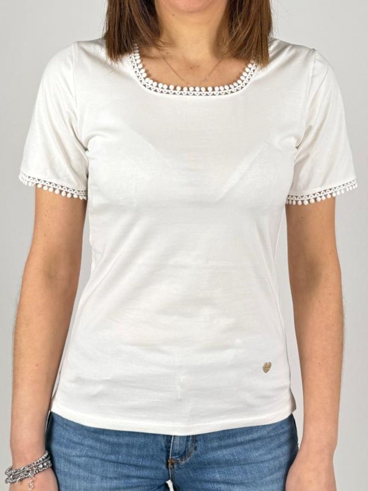 T-Shirt Collo Quadro MM Donna - Lolita - World Fashion
