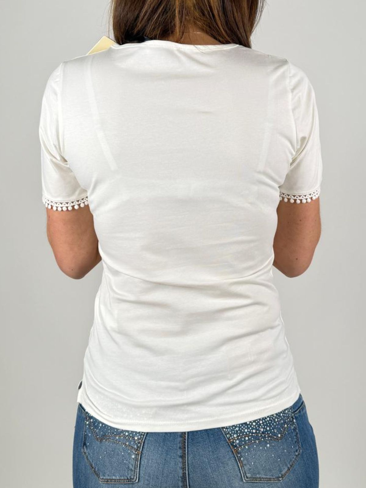T-Shirt Collo Quadro MM Donna - Lolita - World Fashion