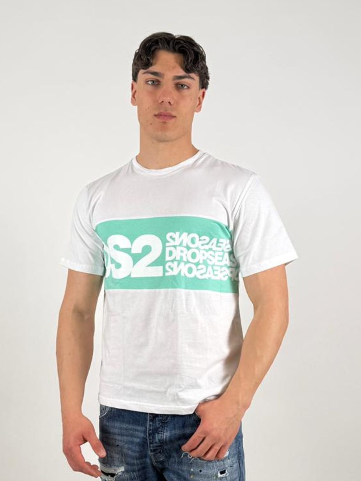 T-Shirt Con Inserto Logato Uomo - Ds2 - World Fashion