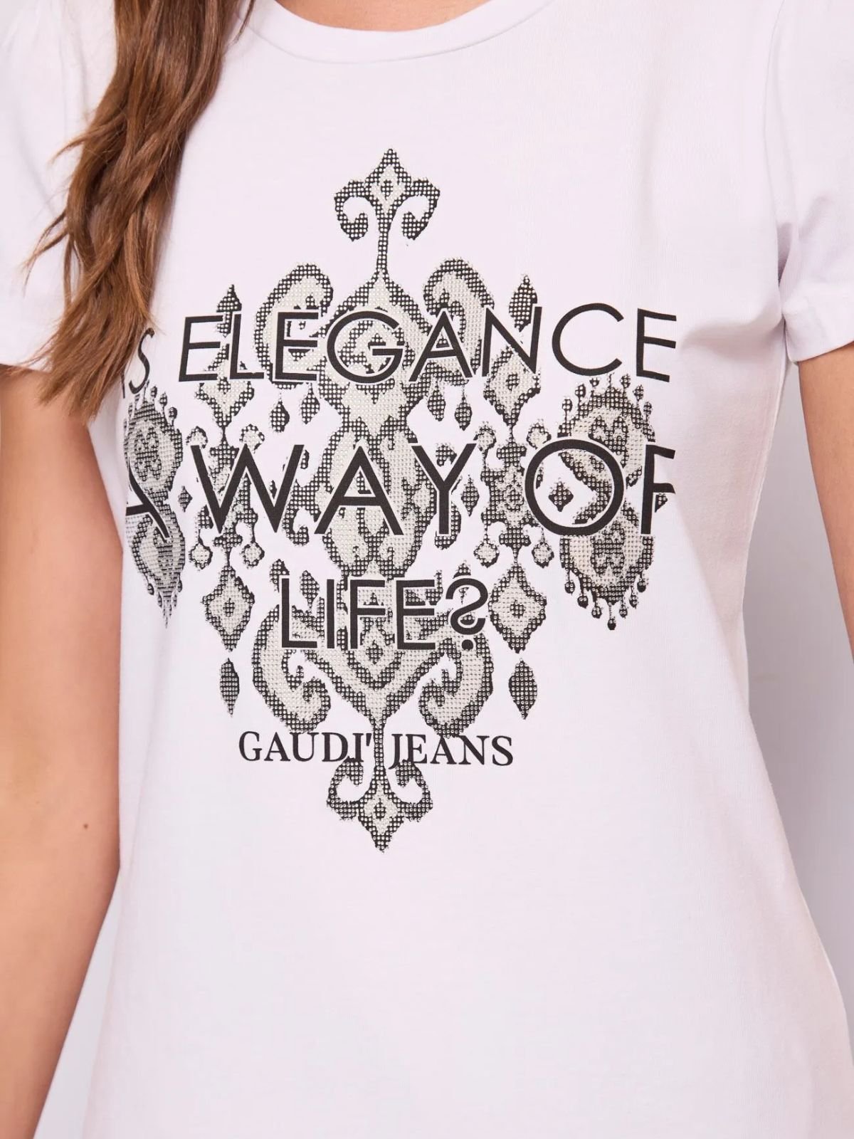 T-Shirt con lettering Donna - Gaudì Jeans - World Fashion