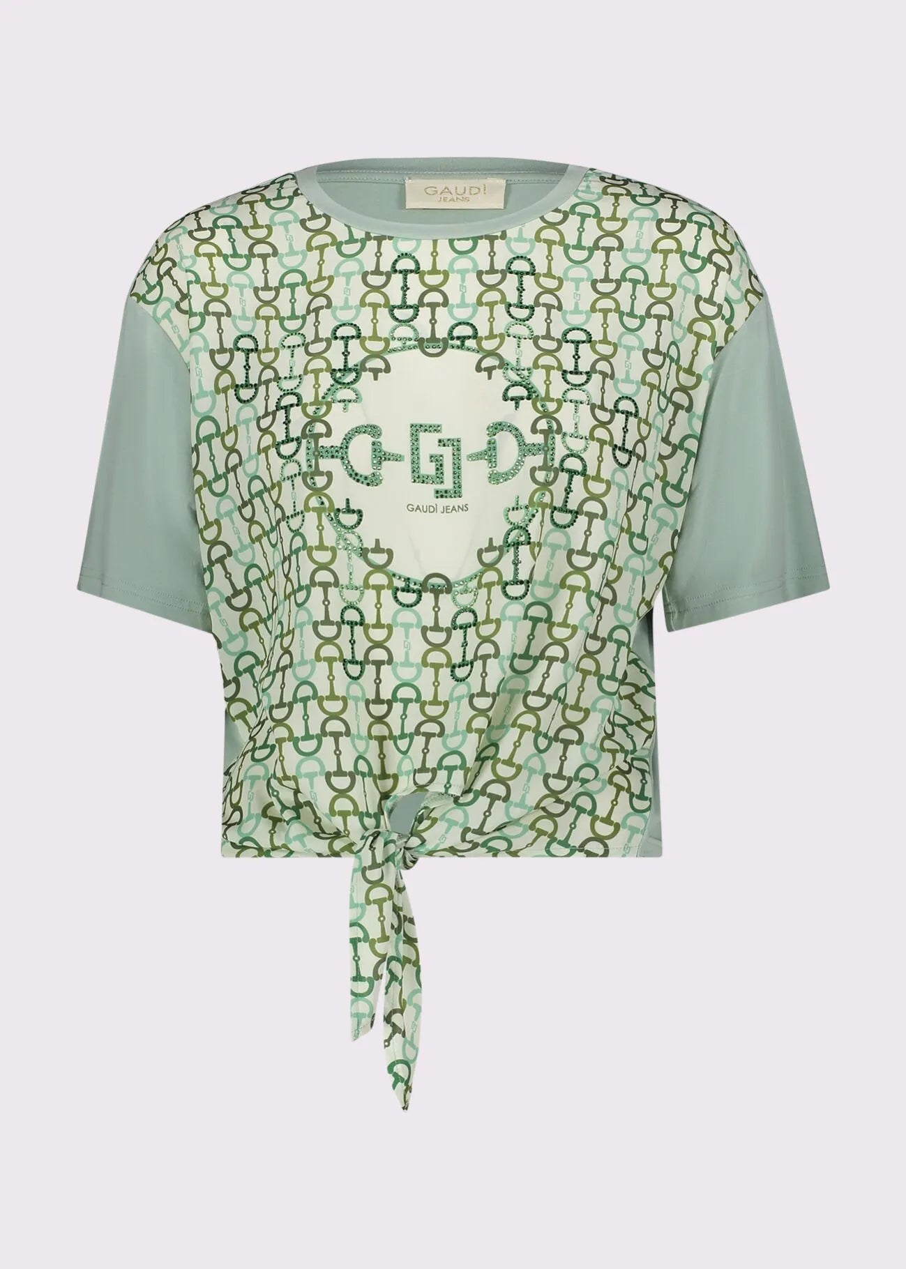 T-shirt con stampa e nodo Donna - Gaudì Jeans - World Fashion