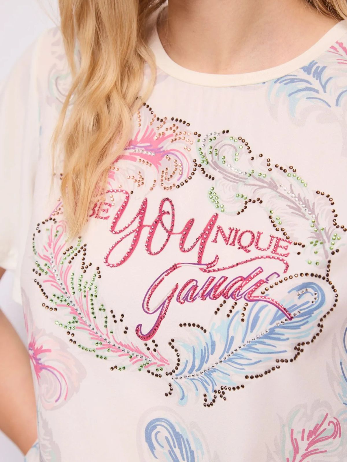 T-Shirt con stampa lettering Donna - Gaudì Jeans - World Fashion