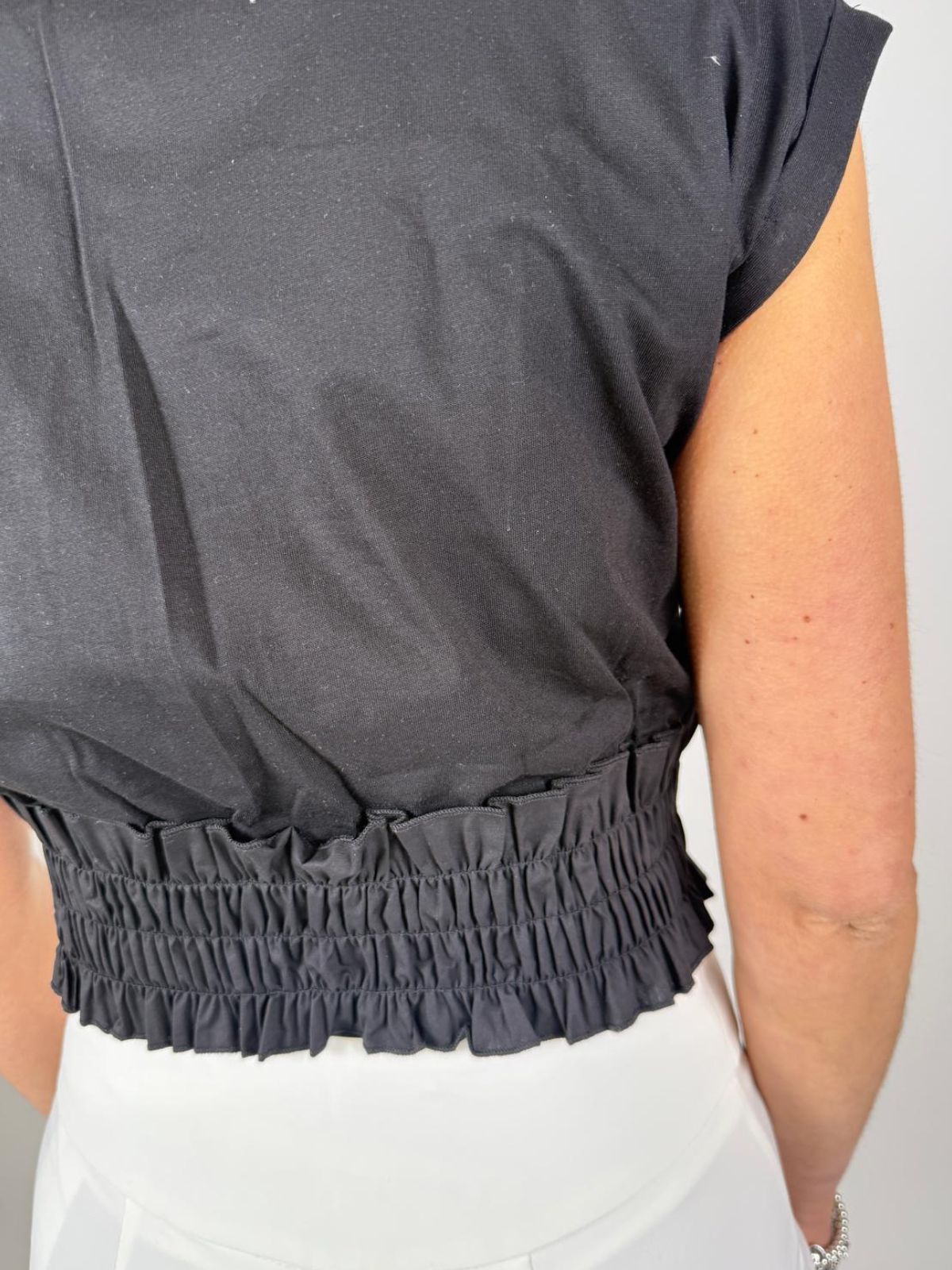 T-shirt cropped in jersey Donna - Fracomina - World Fashion