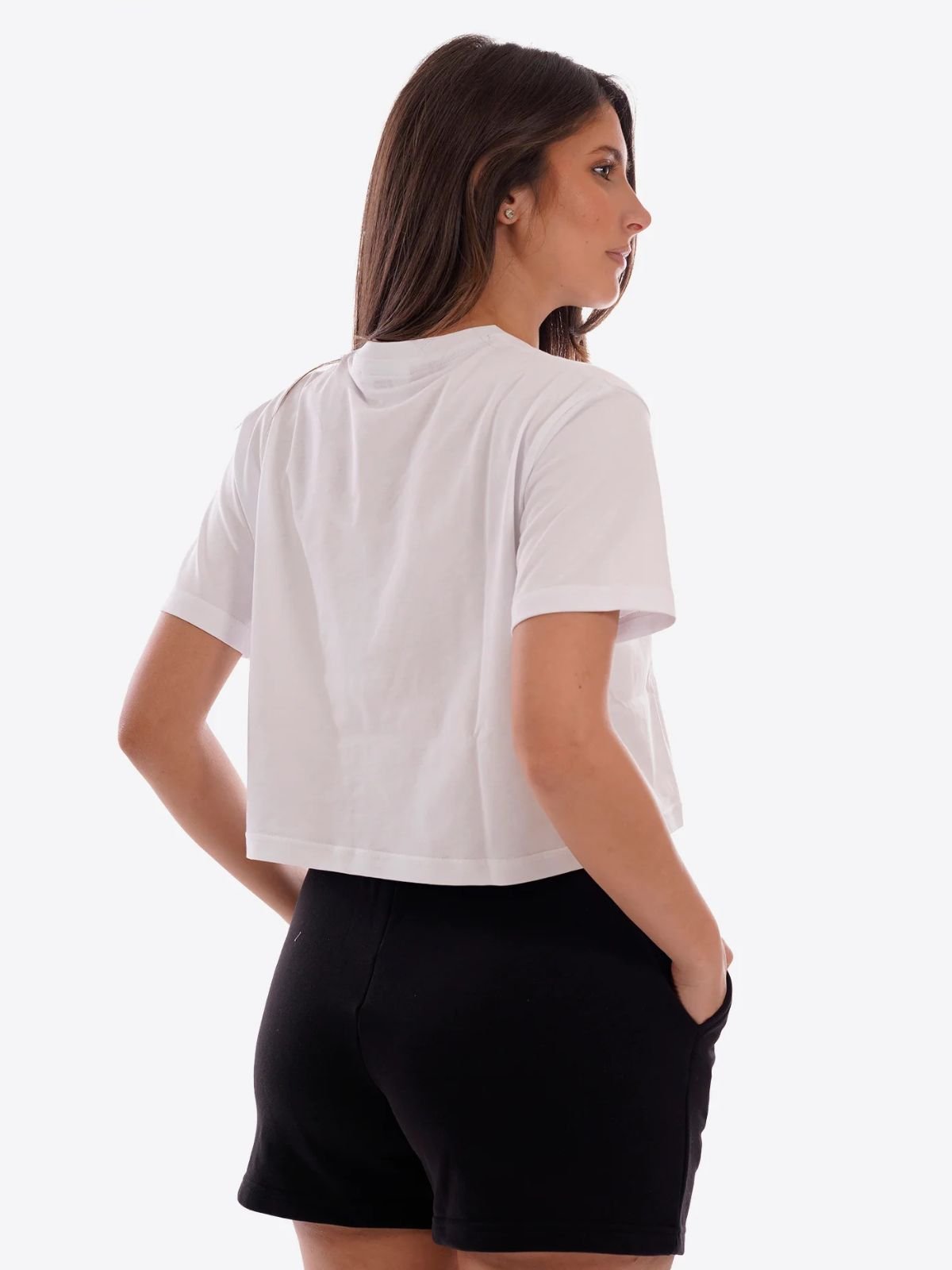 T-shirt Cropped Logo Piccolo Donna - Icon - World Fashion