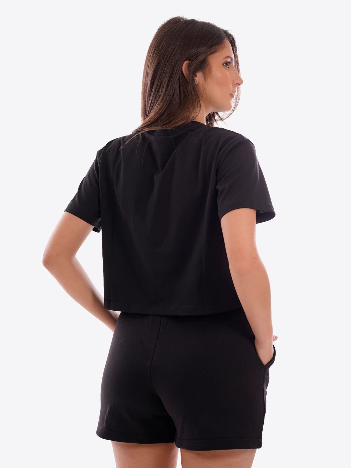 T-shirt Cropped Logo Piccolo Donna - Icon - World Fashion