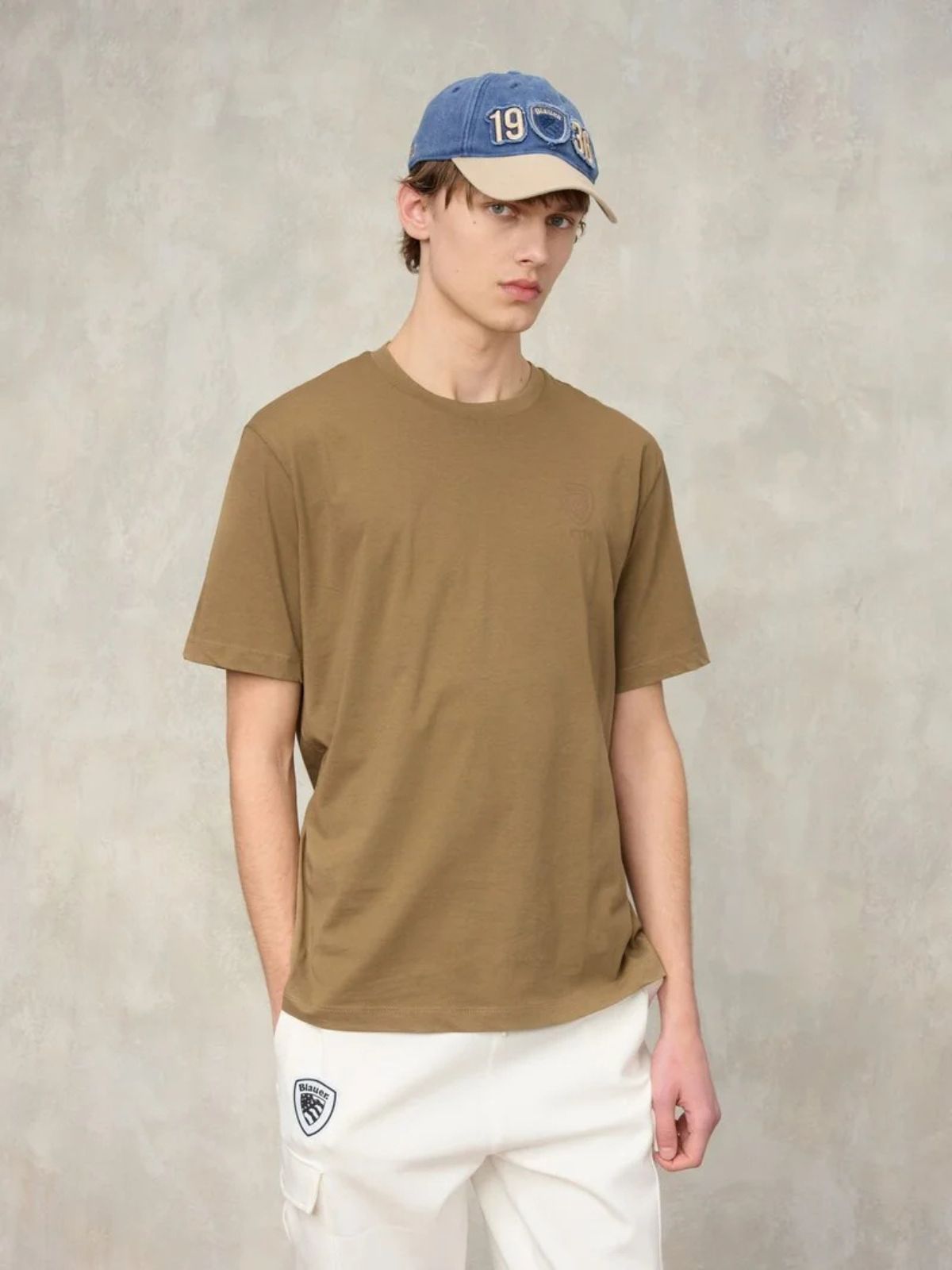 T-shirt girocollo Eutaw Uomo - Blauer - World Fashion