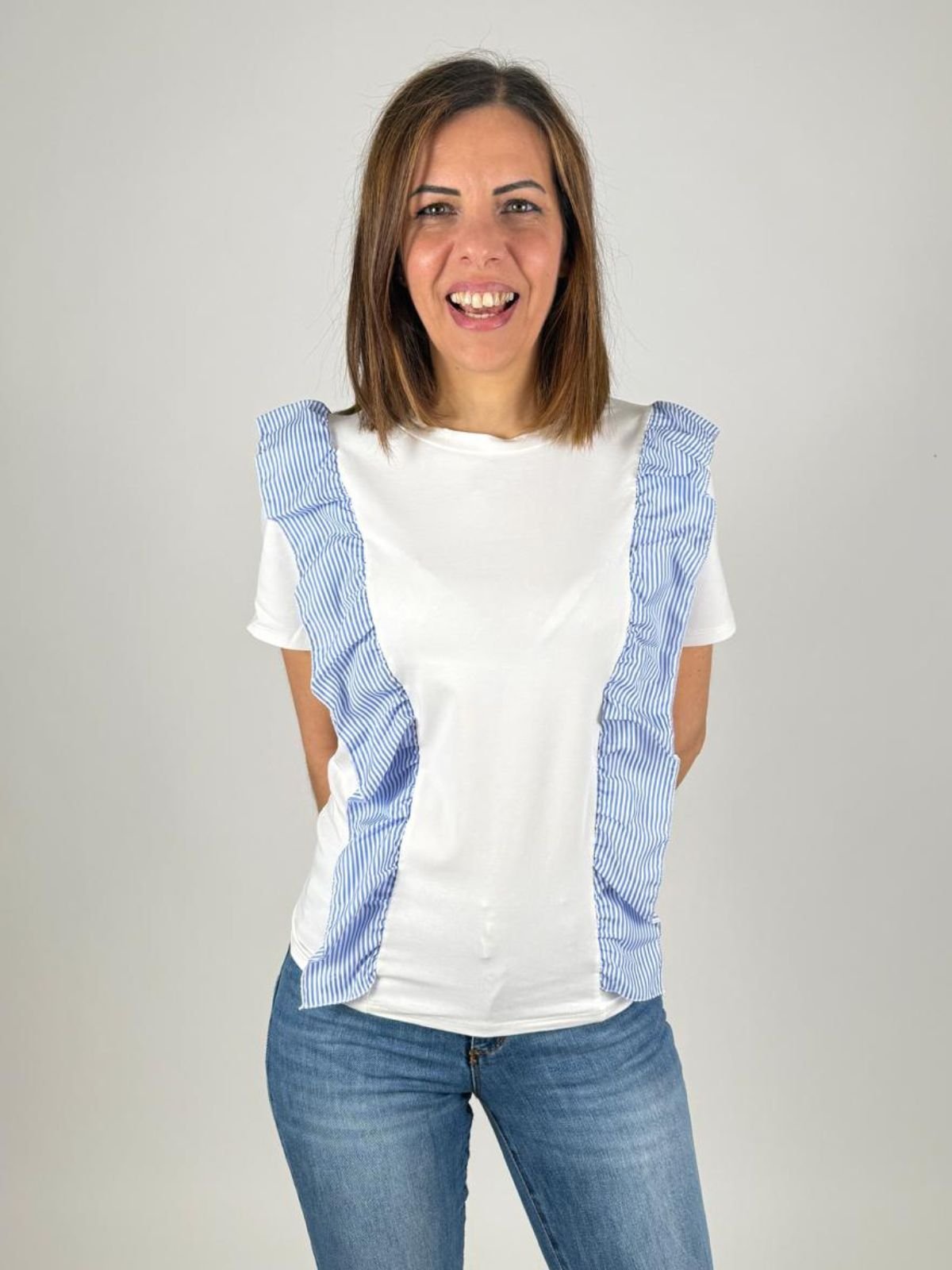 T-Shirt Girocollo Gale Rigate Donna - Lolita - World Fashion