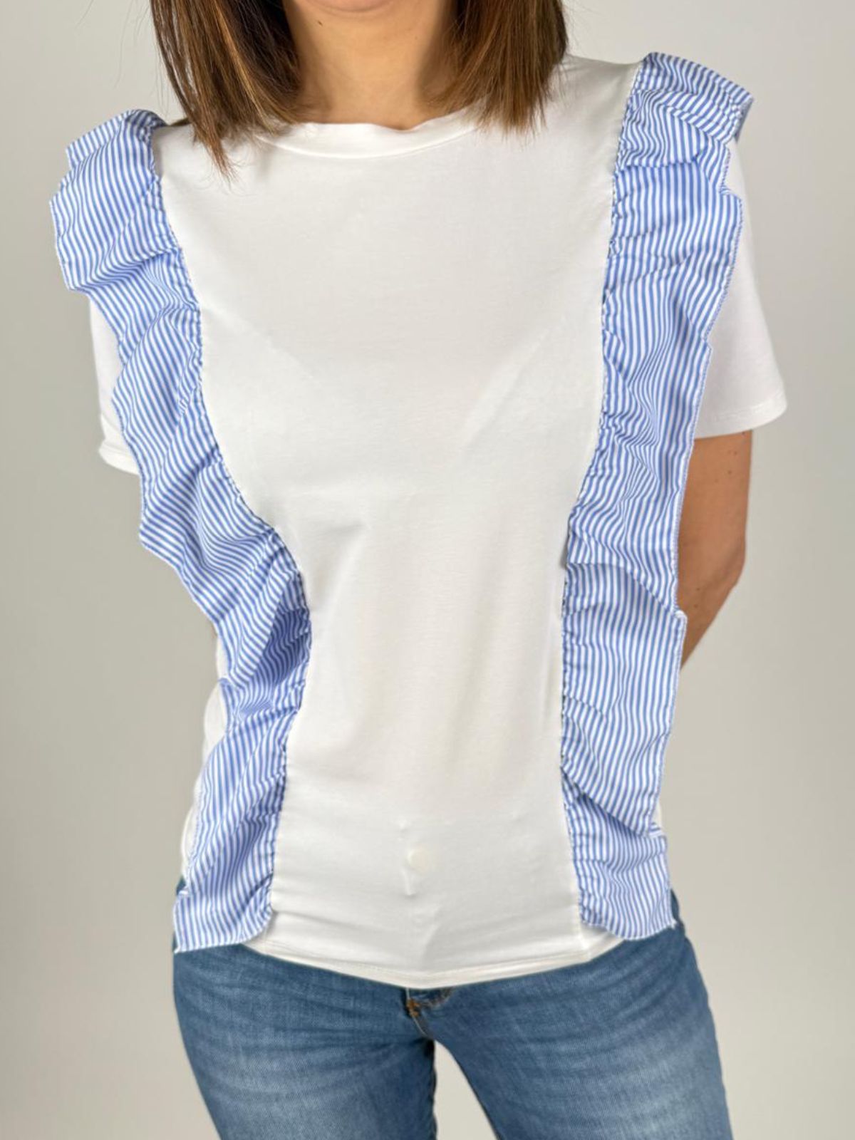 T-Shirt Girocollo Gale Rigate Donna - Lolita - World Fashion