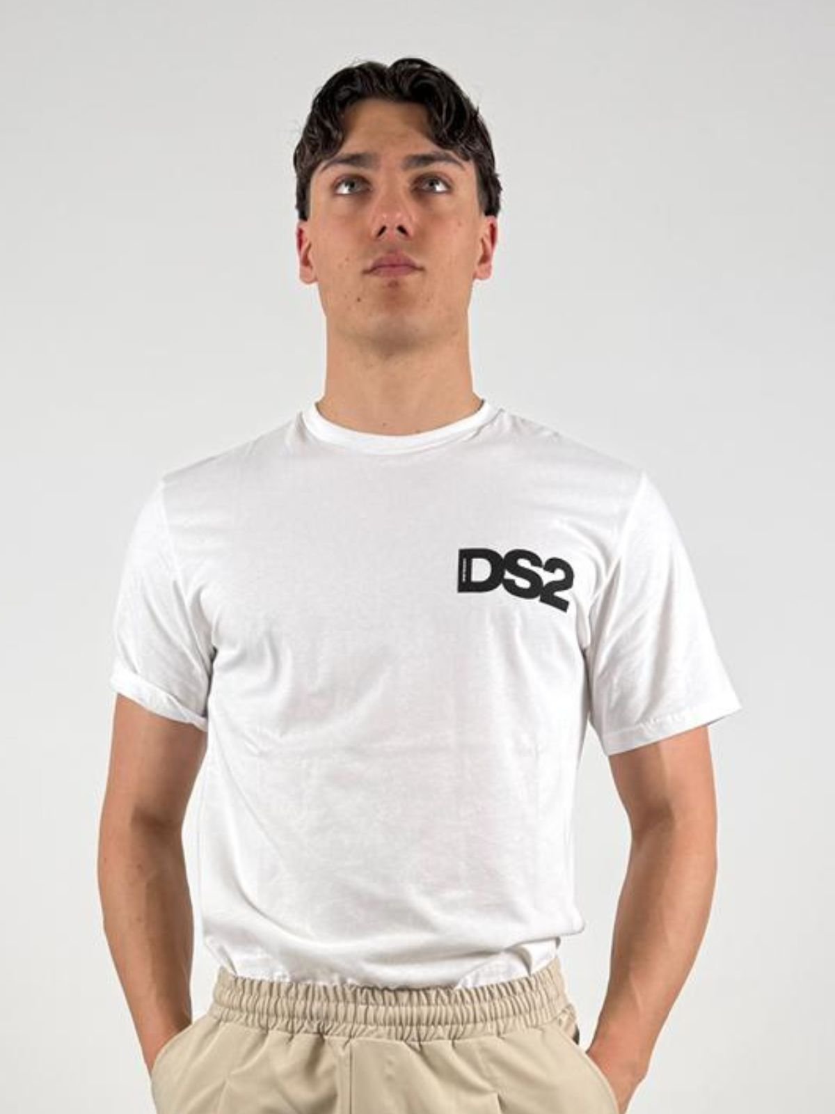 T-shirt girocollo in cotone Uomo - Ds2 - World Fashion