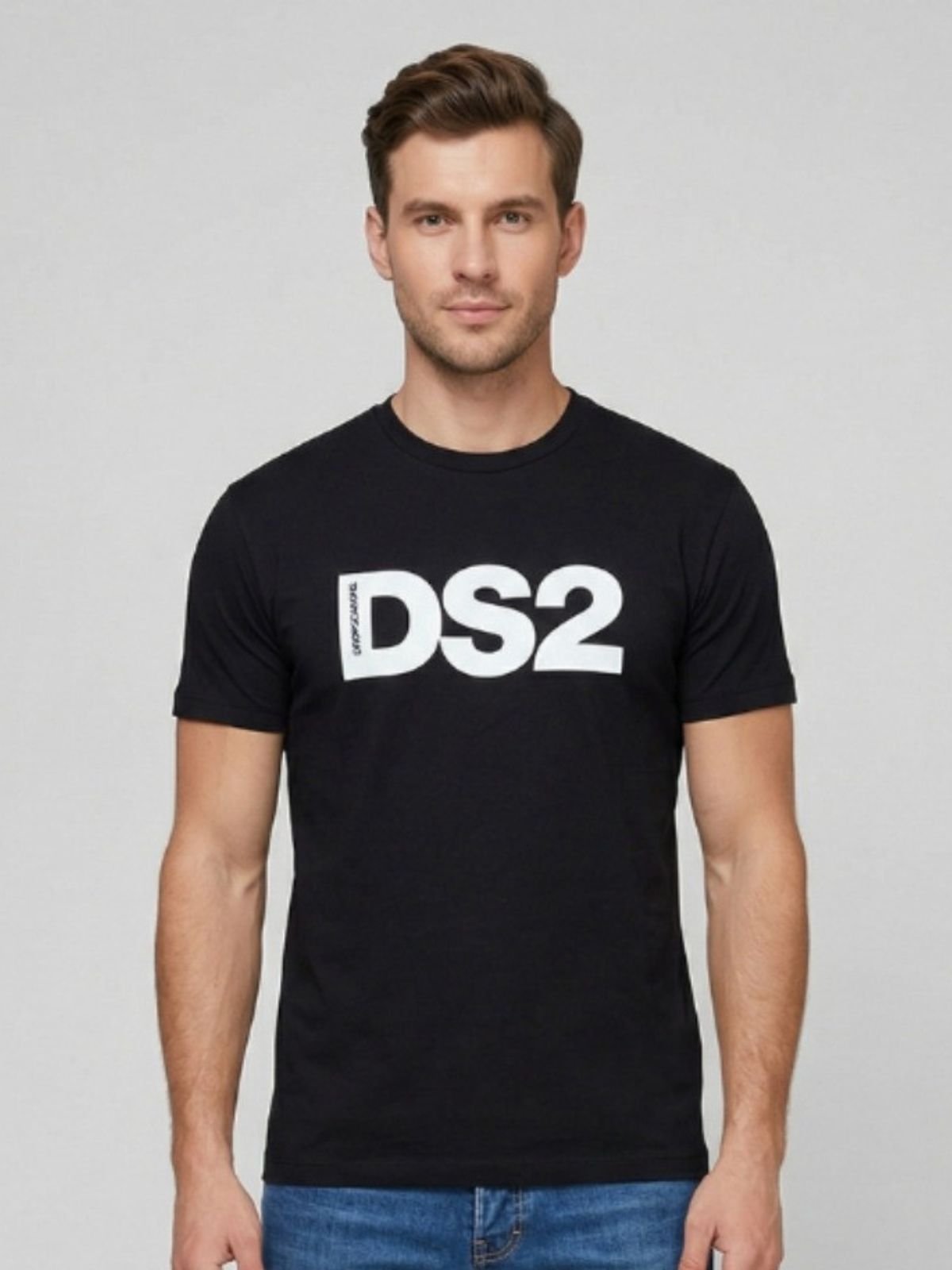T-shirt girocollo in cotone Uomo - Ds2 - World Fashion