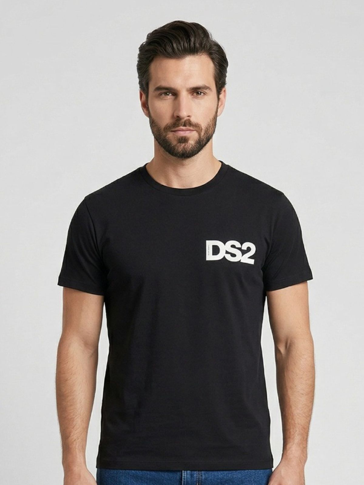 T-shirt girocollo in cotone Uomo - Ds2 - World Fashion