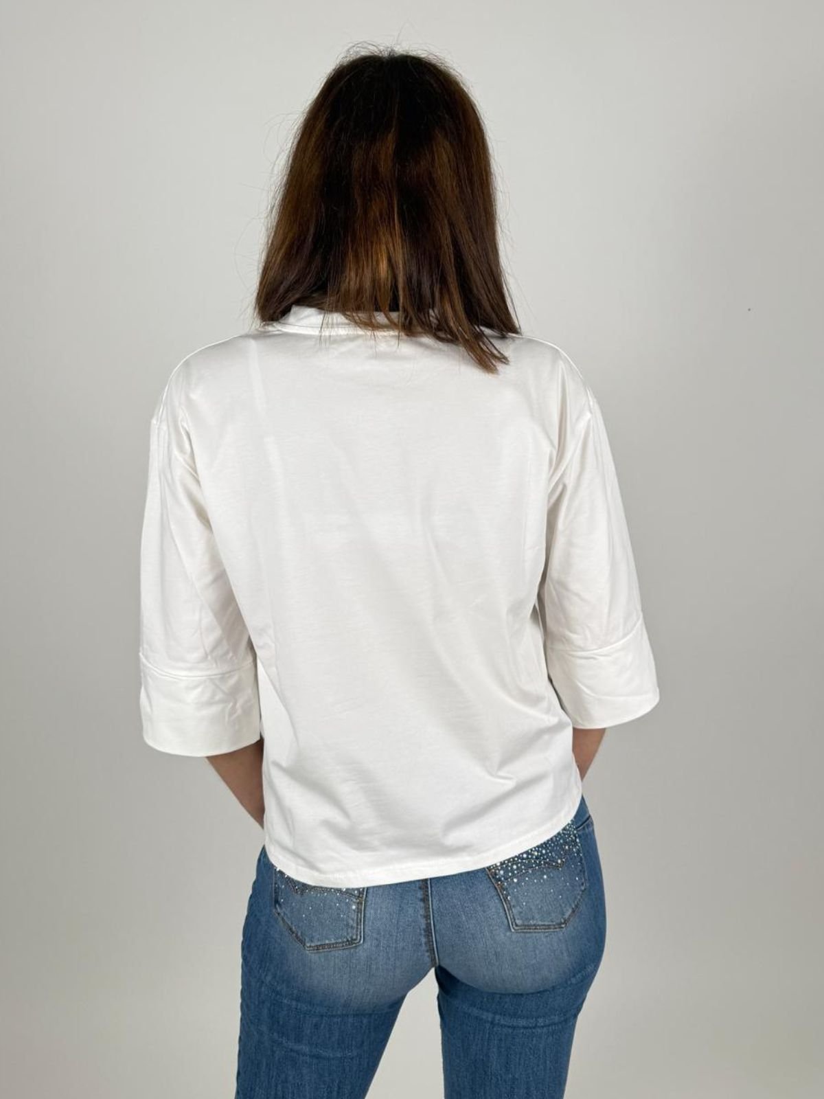 T-Shirt Girocollo Manica Al Gomito Donna - Lolita - World Fashion