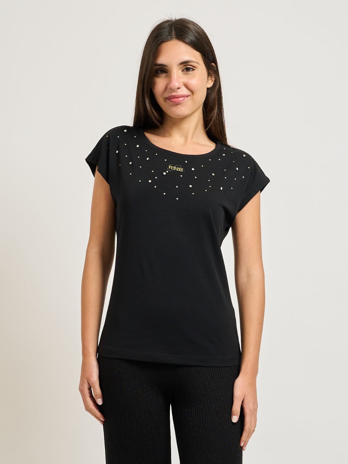 T-Shirt Girocollo M/M Donna - Yes Zee - World Fashion