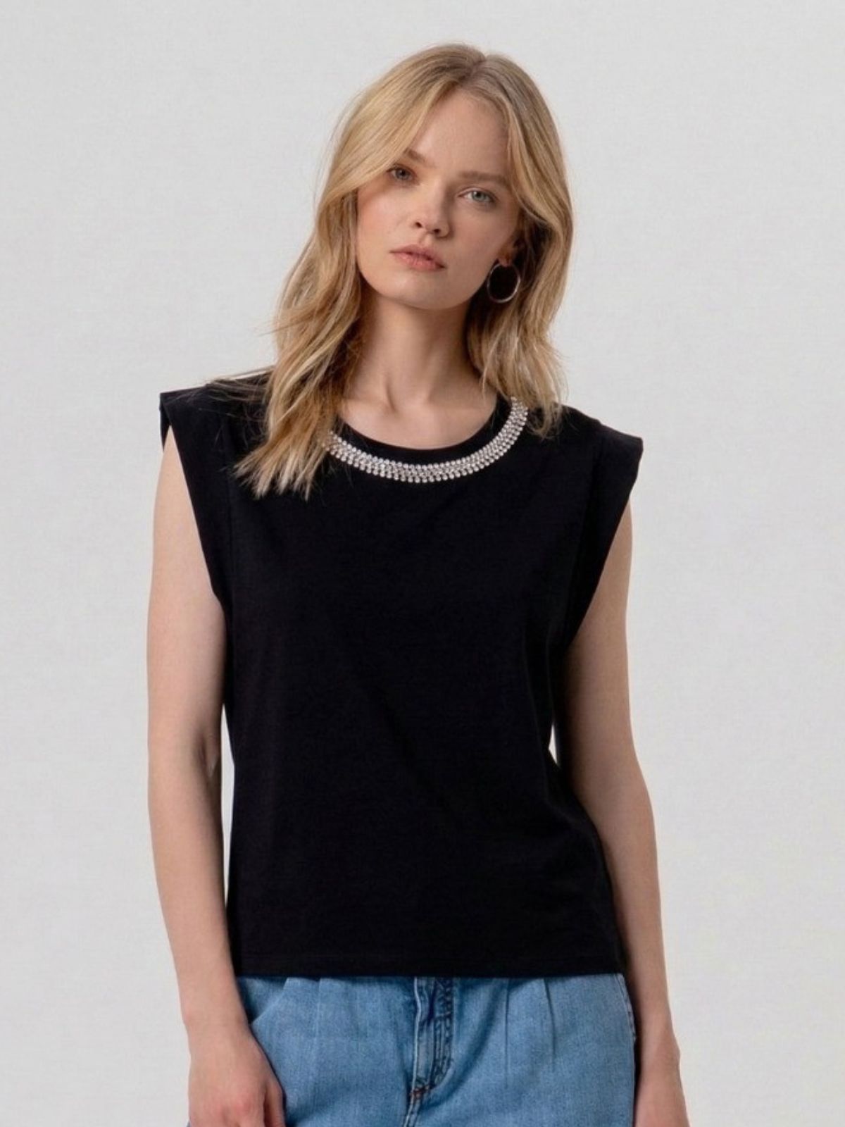 T-shirt in Jersey di Cotone con Logo Monogramma Donna - Fracomina - World Fashion