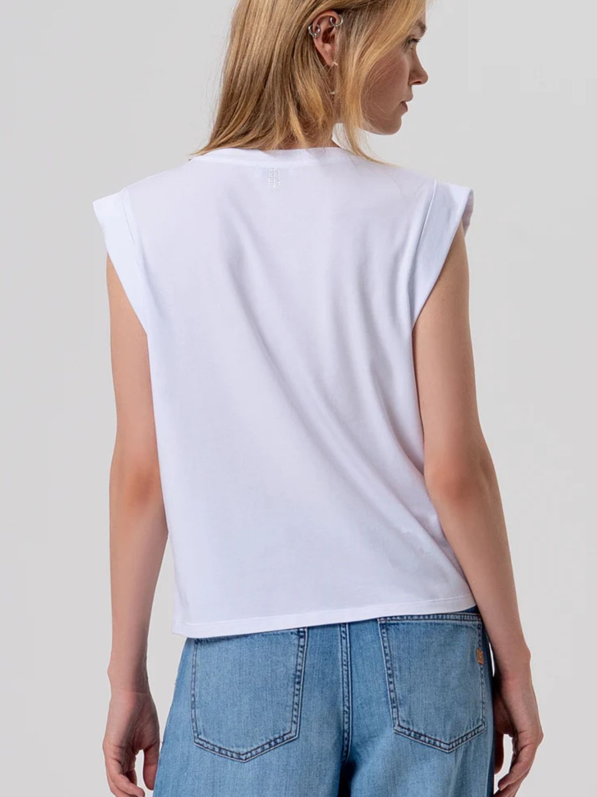 T-shirt in Jersey di Cotone con Logo Monogramma Donna - Fracomina - World Fashion