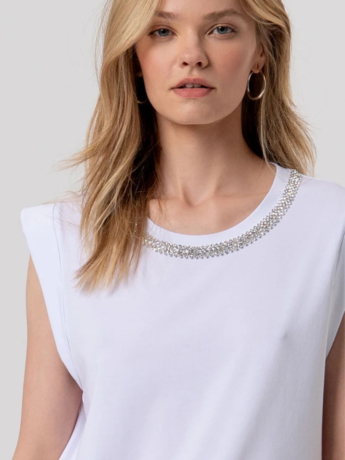 T-shirt in Jersey di Cotone con Logo Monogramma Donna - Fracomina - World Fashion