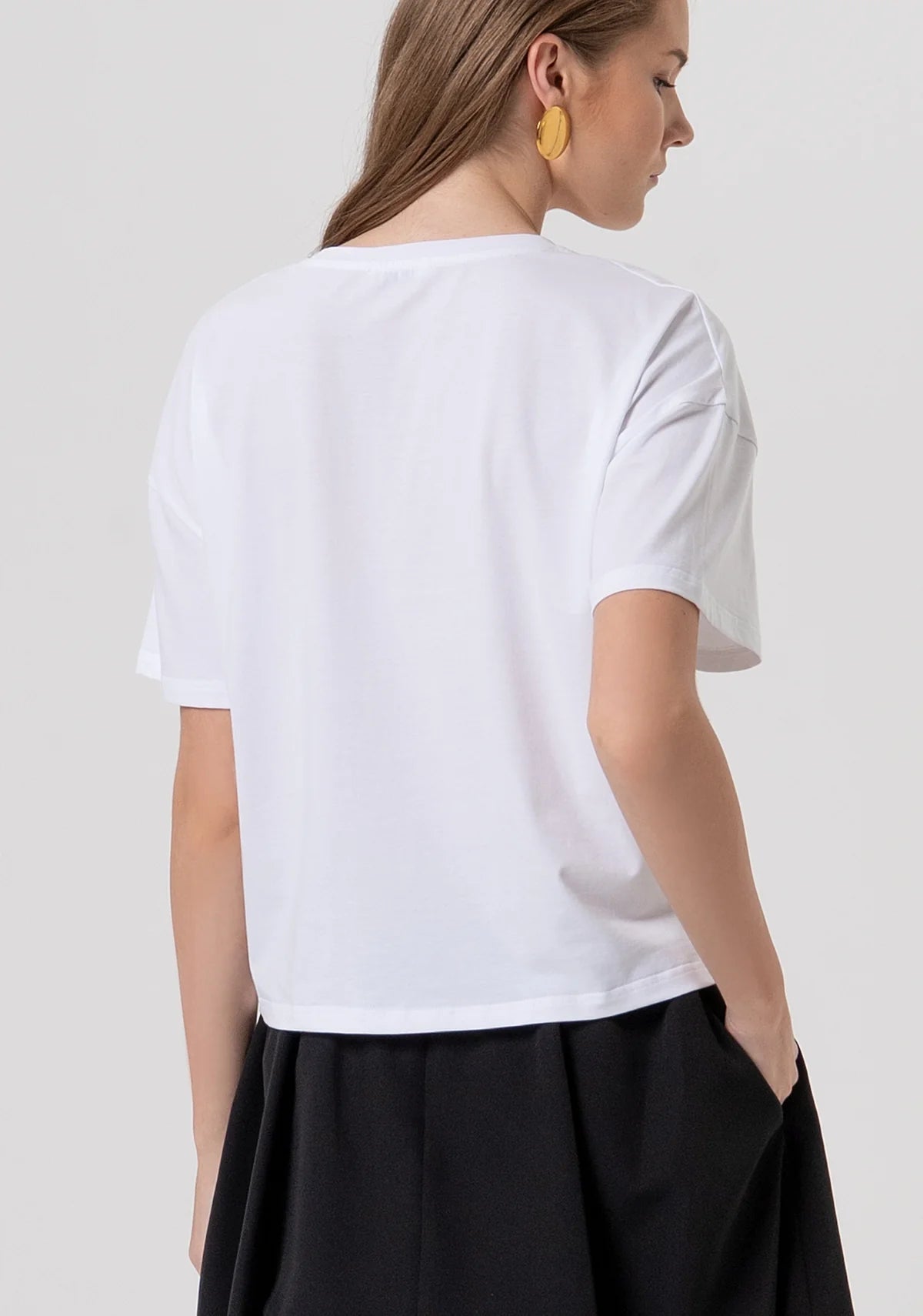 T-shirt over in jersey di cotone Donna - Fracomina - World Fashion
