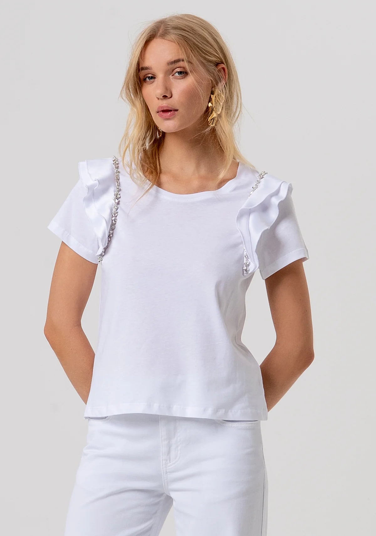 T-shirt regular in jersey di cotone Donna - Fracomina - World Fashion