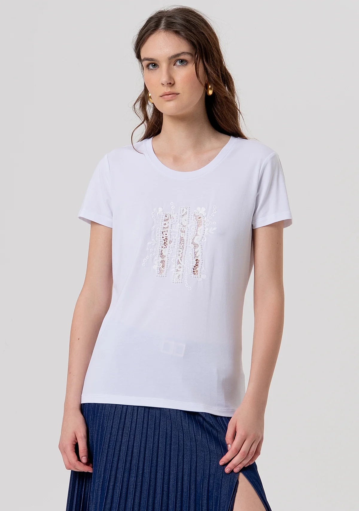 T-shirt regular in jersey Donna - Fracomina - World Fashion